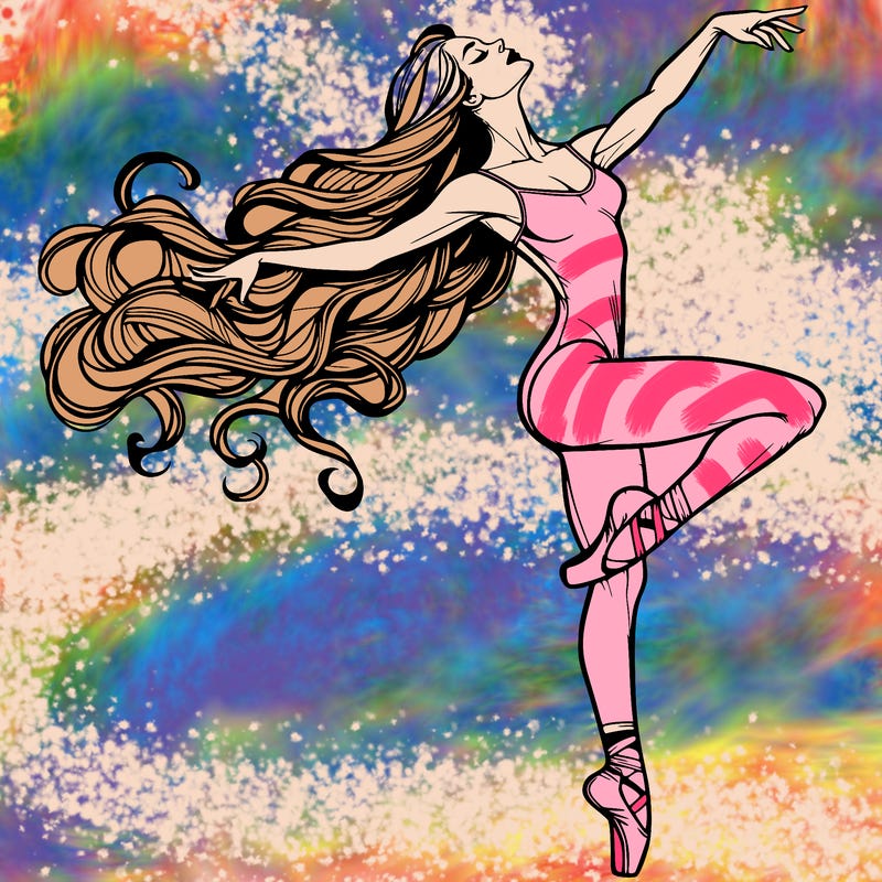 realistic woman dancer
