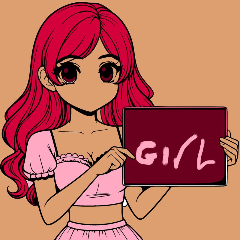 realistic pretty girl holding blank sign