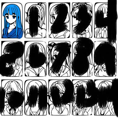 girls that look diffrent anime