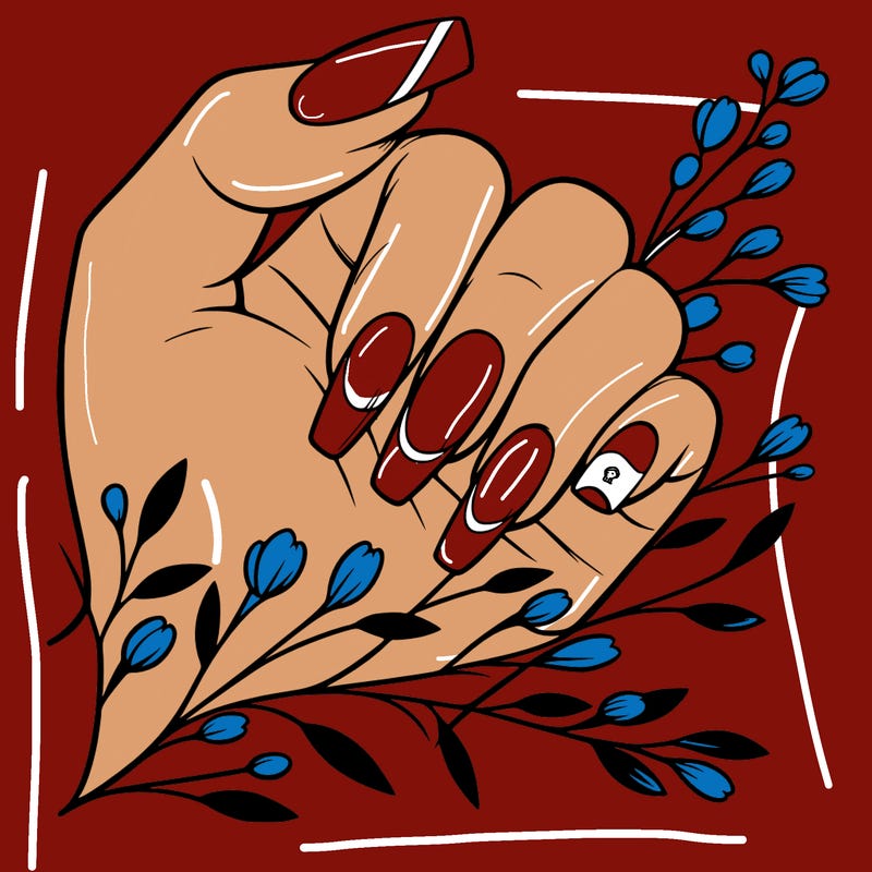 nails with french tip