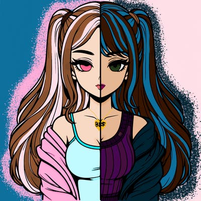 realistic girl split