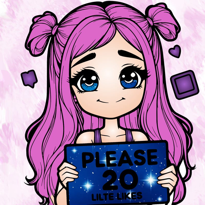 realistic girl holding a sign that says please 20 likes