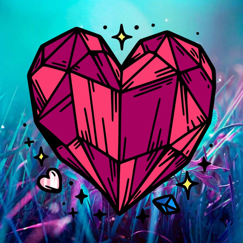 crystal heart