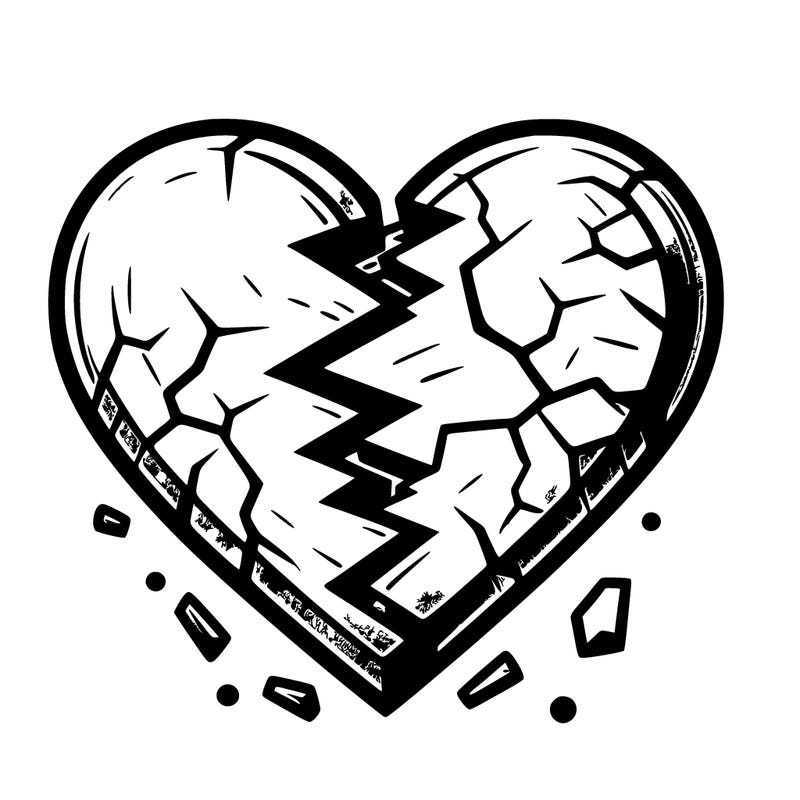 realistic broken heart