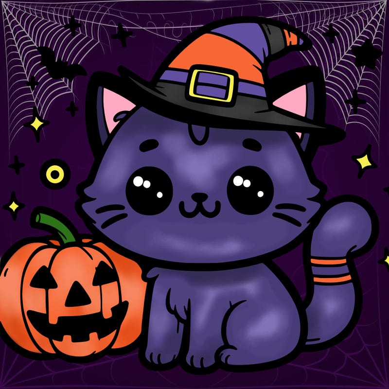 cute hallowen cat