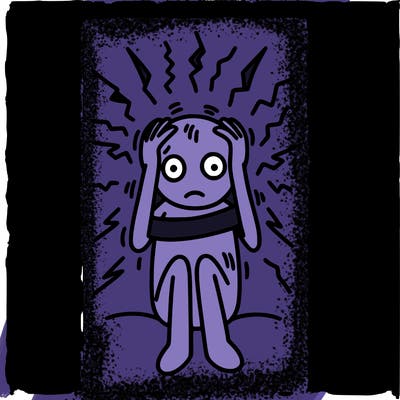 drawing representing anxiety