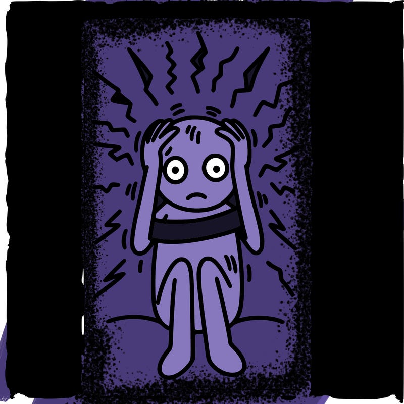 drawing representing anxiety