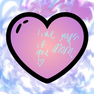 a blank heart