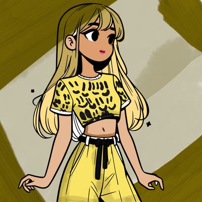 girl in a cute crop top