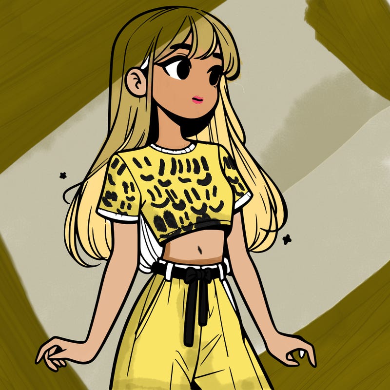 girl in a cute crop top