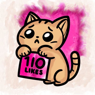 a cat begging for 10 likes