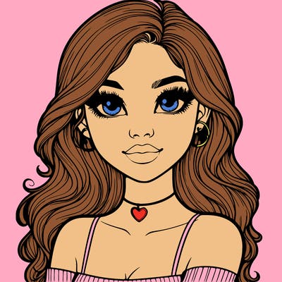 realistic pretty girl