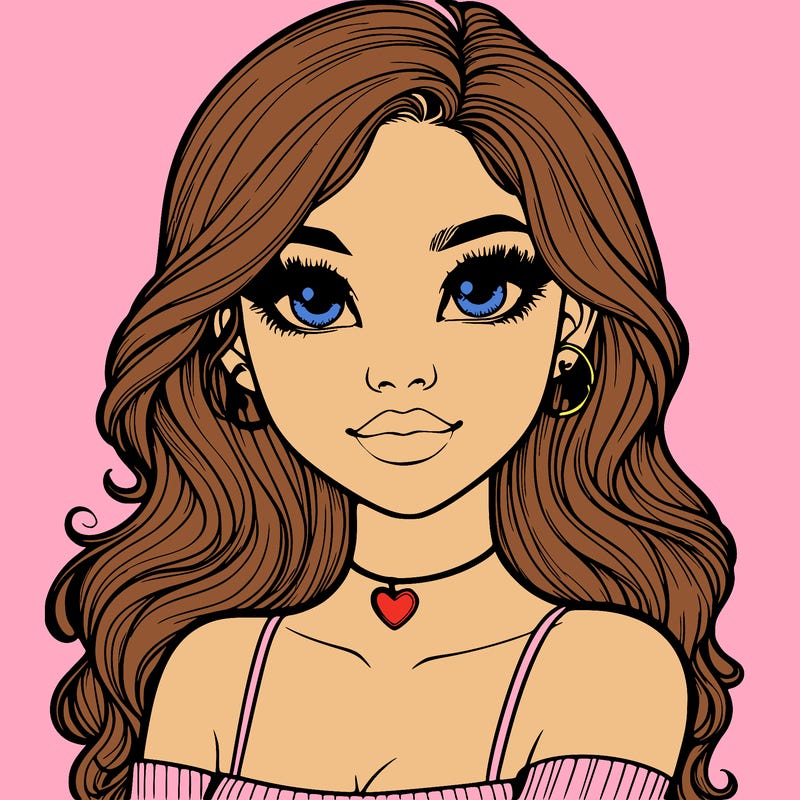 realistic pretty girl