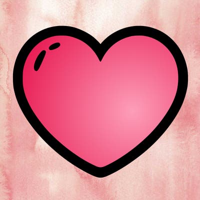 a blank heart