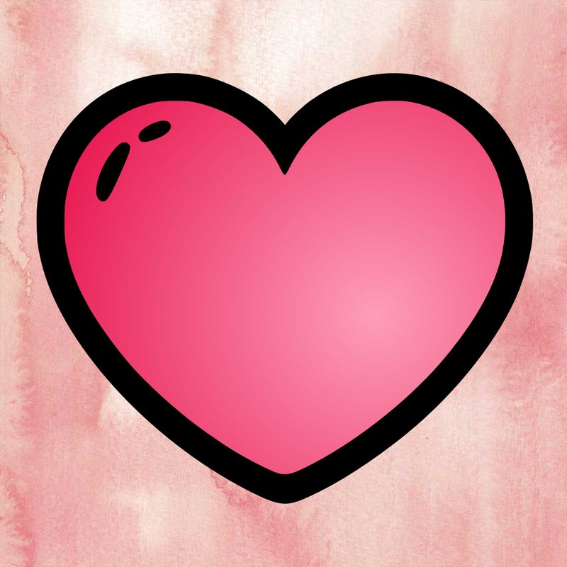 a blank heart