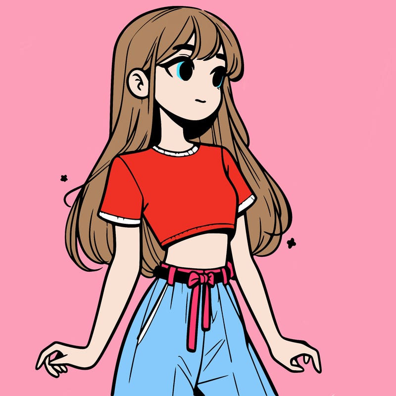 girl in a cute crop top
