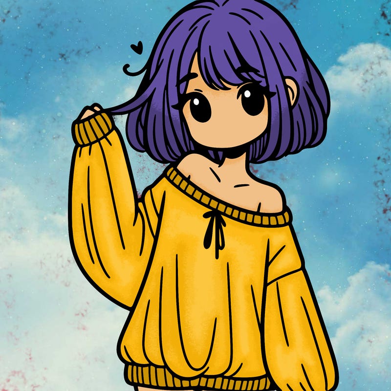 girl in baggy sweater hanging off her shoulder