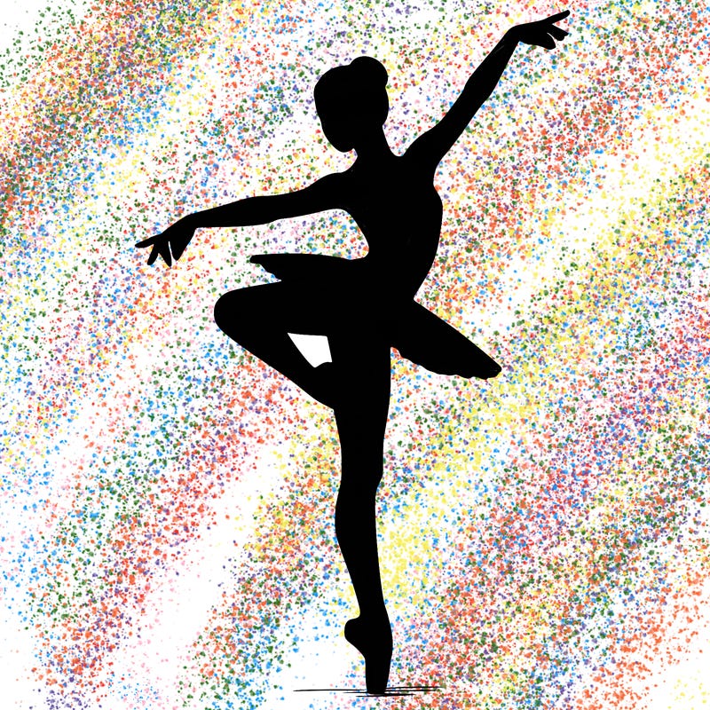 realistic person doing ballet