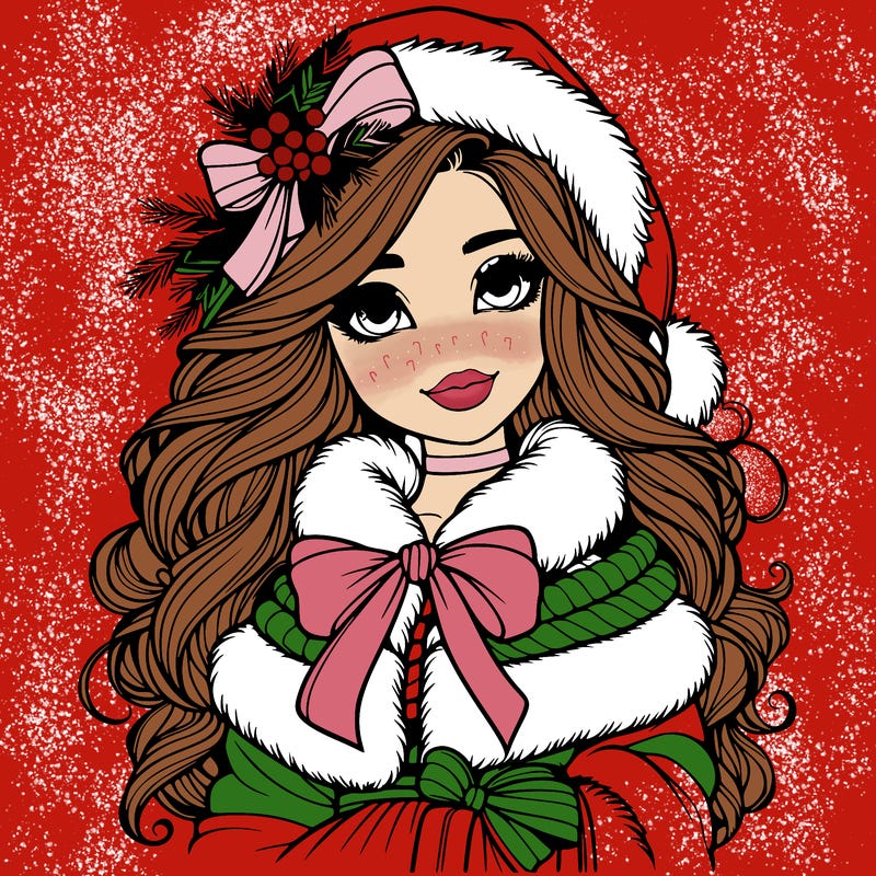 christmas girl realistic