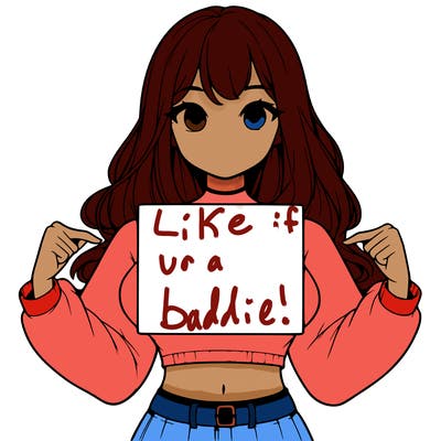 girl holding a blank sign in a long sleeve crop top