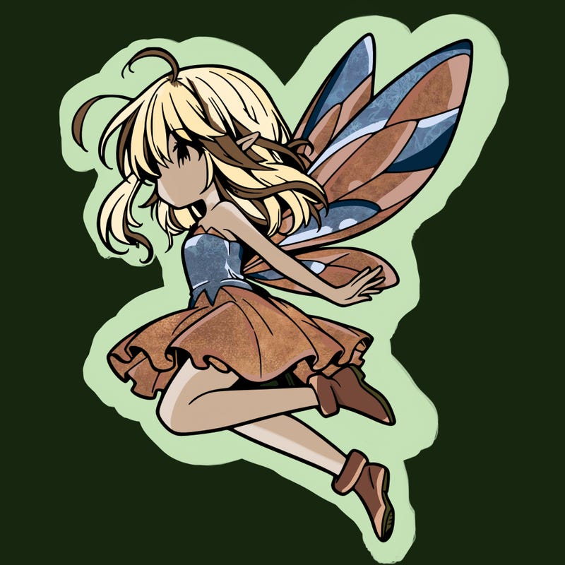 manga fairy flying