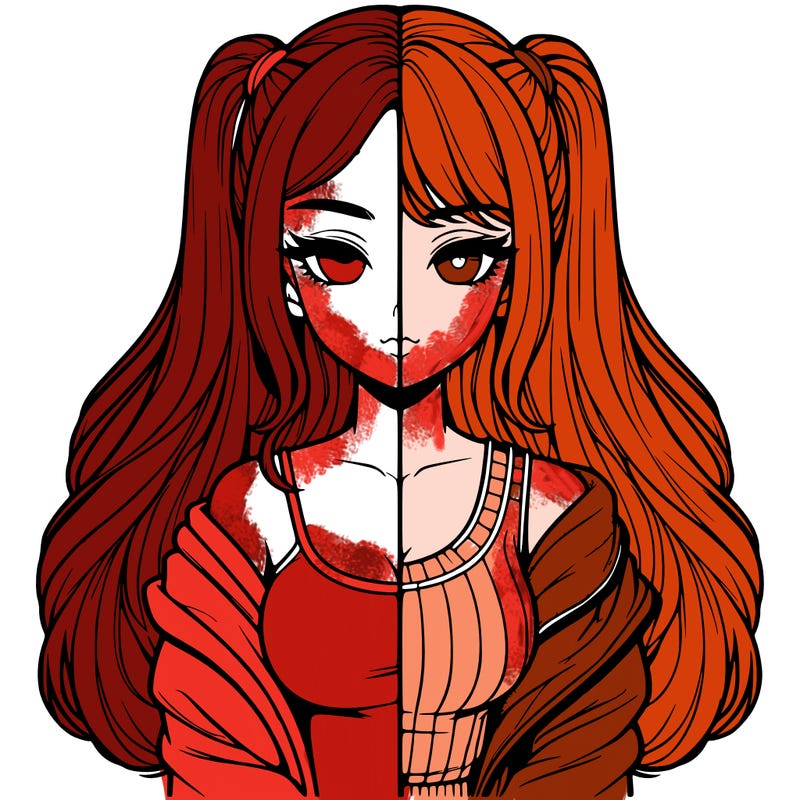 realistic girl split