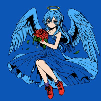 manga angel realistic