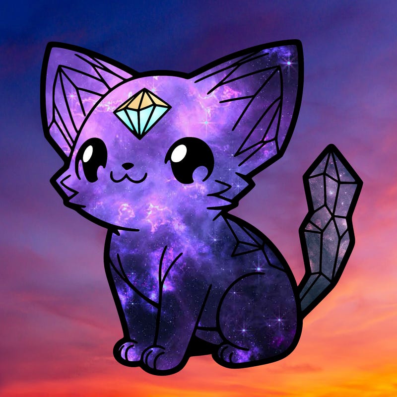 crystal kitten