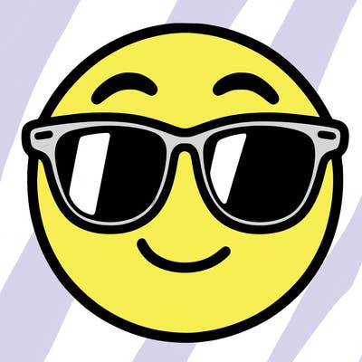 emoji with sunglasses