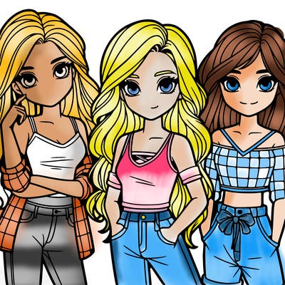 a group of teenager girls