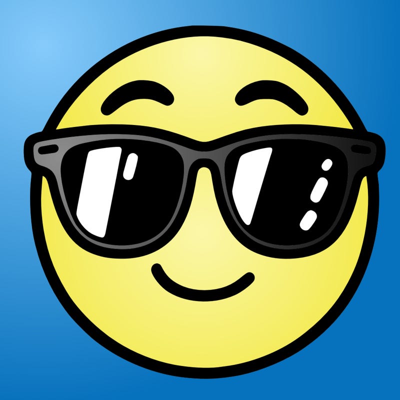 emoji with sunglasses