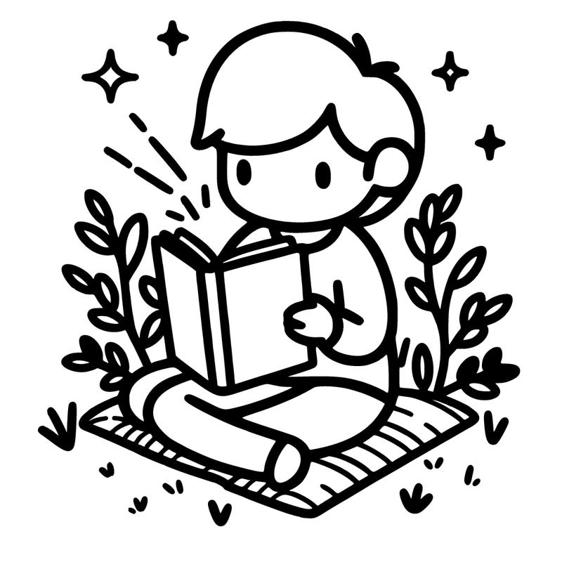 someone reading a book