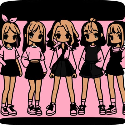 group of girls