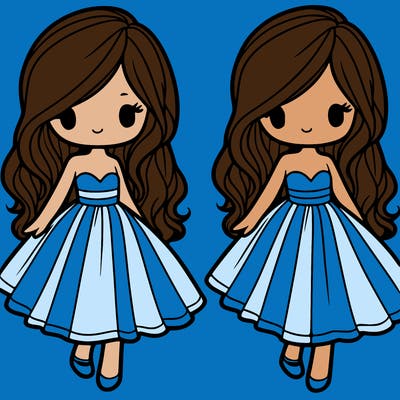 girl in a flowy dress