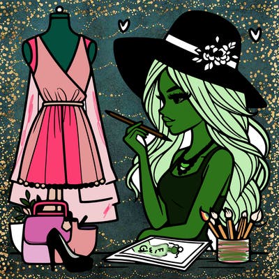 a stylish fashion designer