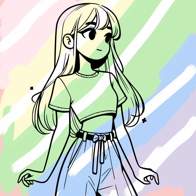 girl in a cute crop top