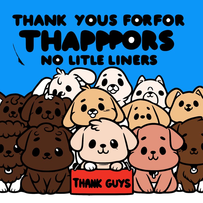 thank you guys for all your support dog