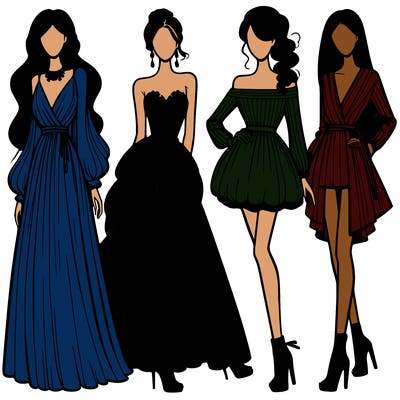 fashion models dresses