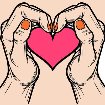 hands making a heart