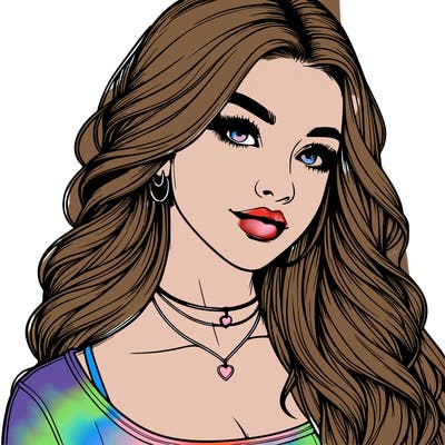 detailed realistic girl