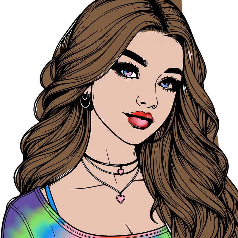 detailed realistic girl