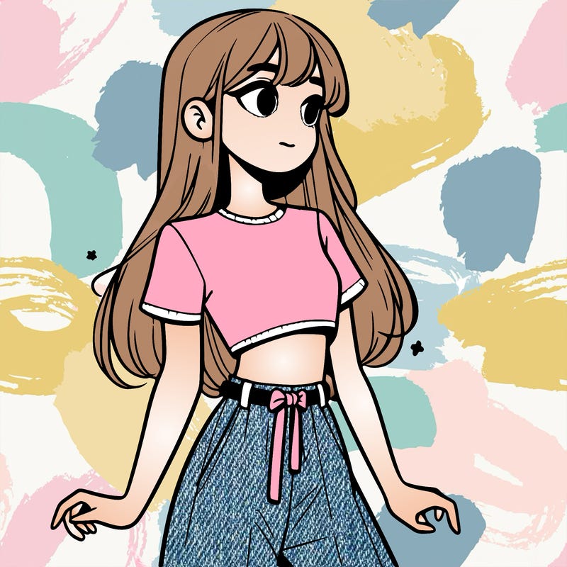 girl in a cute crop top