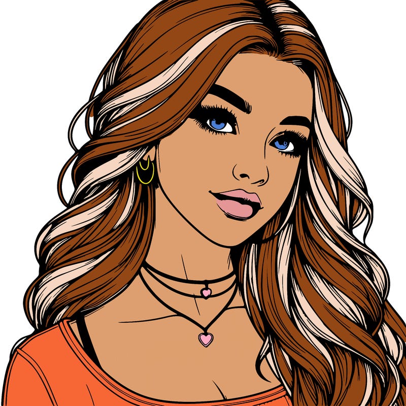 detailed realistic girl