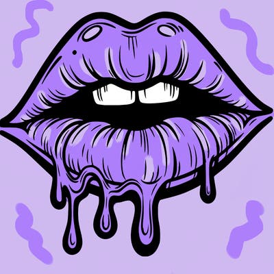 lips that look realistic and drip