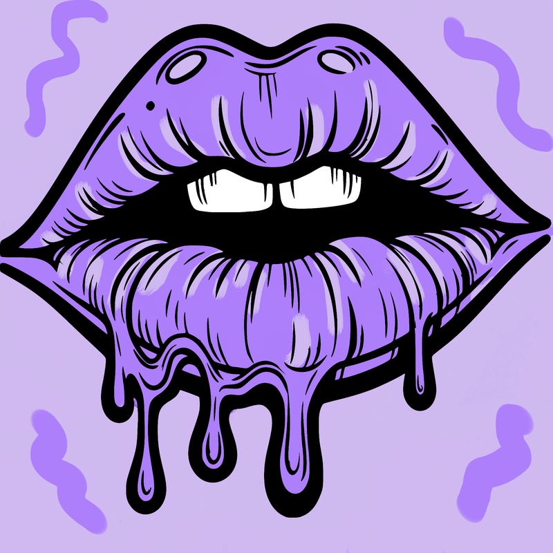 lips that look realistic and drip