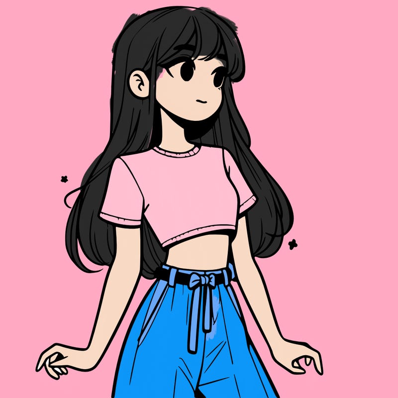 girl in a cute crop top