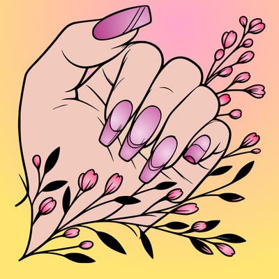 nails with french tip