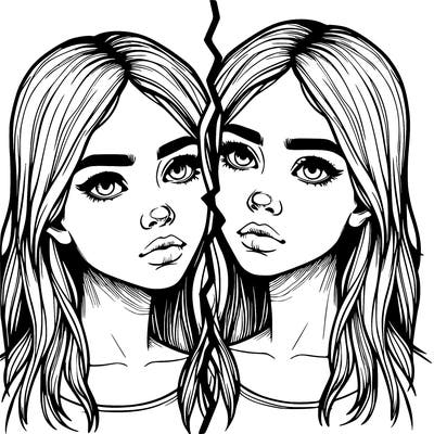 realistic girl split