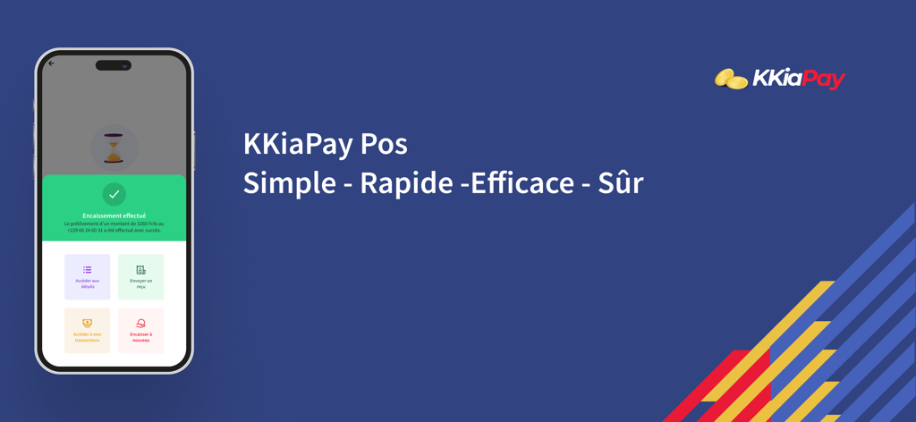 KKIAPAY - KKIAPAY app interface displaying a successful transaction confirmation