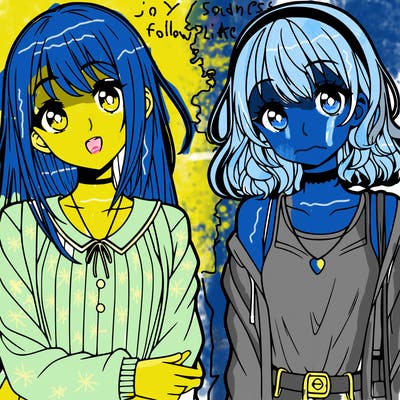 two teen anime girls